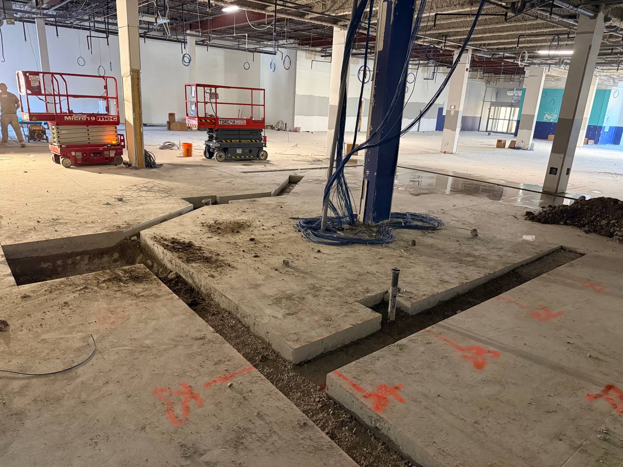 Cutting Concrete Floor